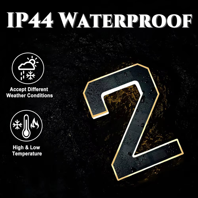 Outdoor Power Number - 12CM Zasilana energią słoneczną zewnętrzna lampka