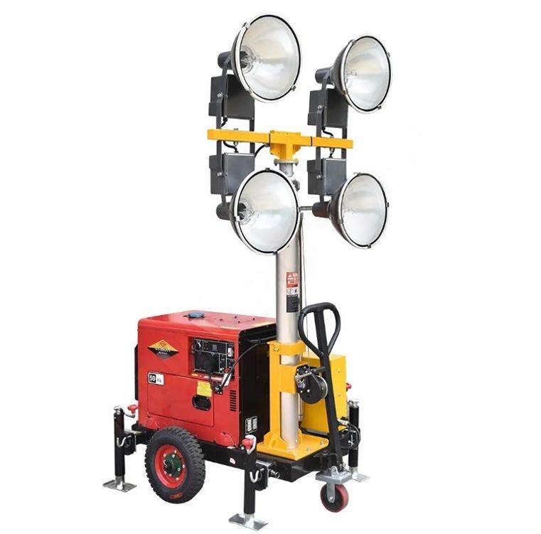 Quality Outdoor Power - Wysokiej jakości przenośna, mobilna wieża oświetleniowa