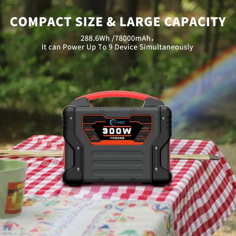 Quality Outdoor Power - Dobrej jakości przenośna stacja zasilania 300W,