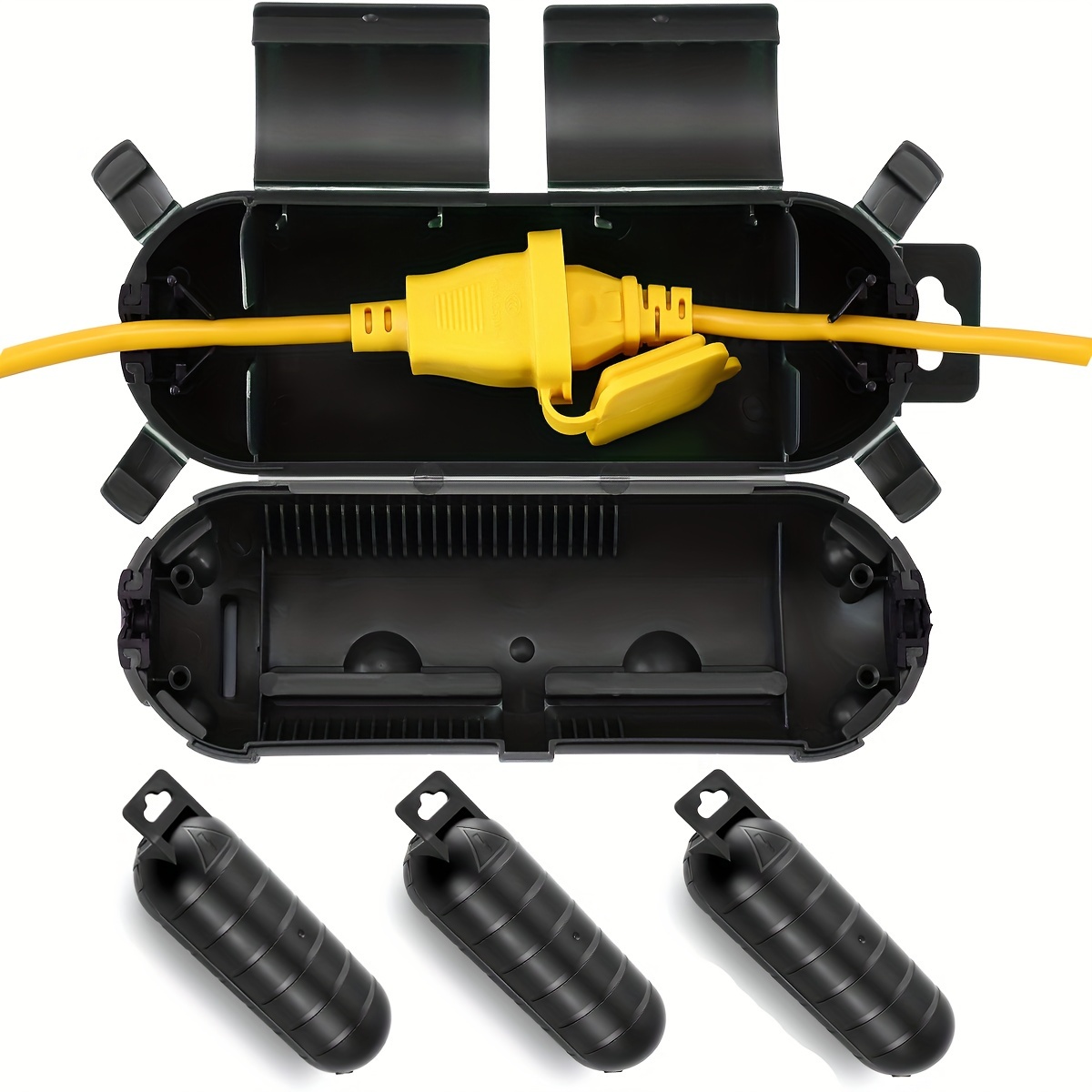 Outdoor Power Hub - Przedłużacz Przełącznik wtyczki Osłona ochronna, wodoodporna