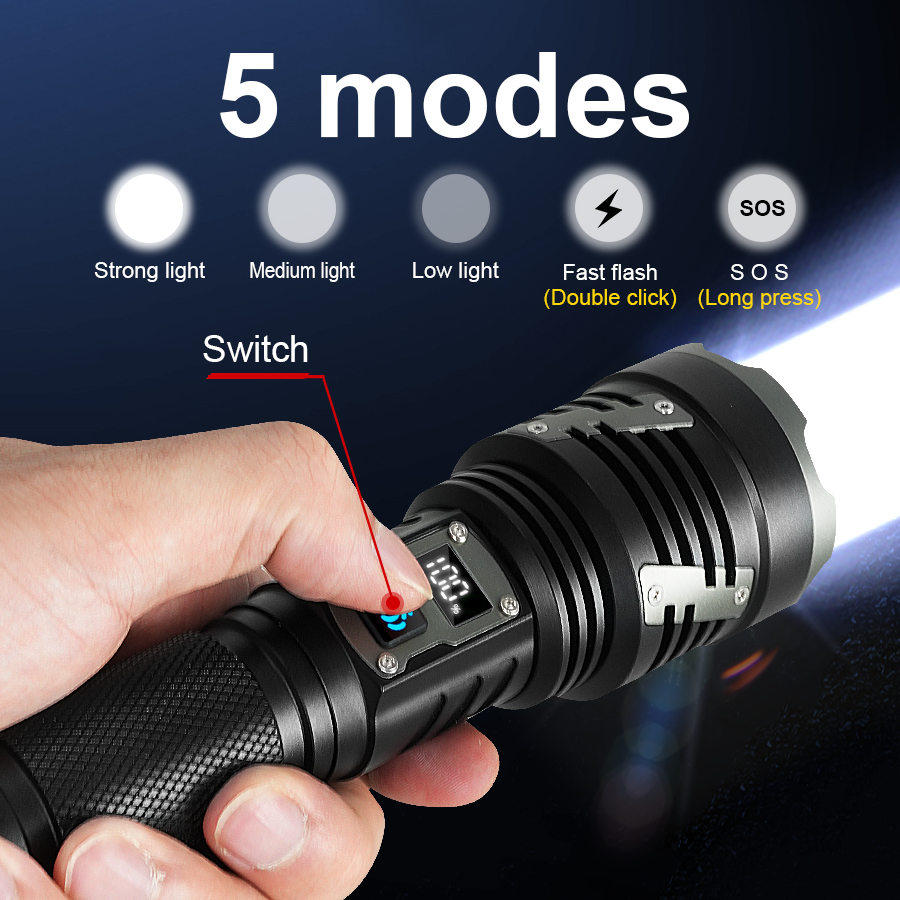 Latarka LED dużej mocy XHP360  – Quality Outdoor Power recenzja i cena