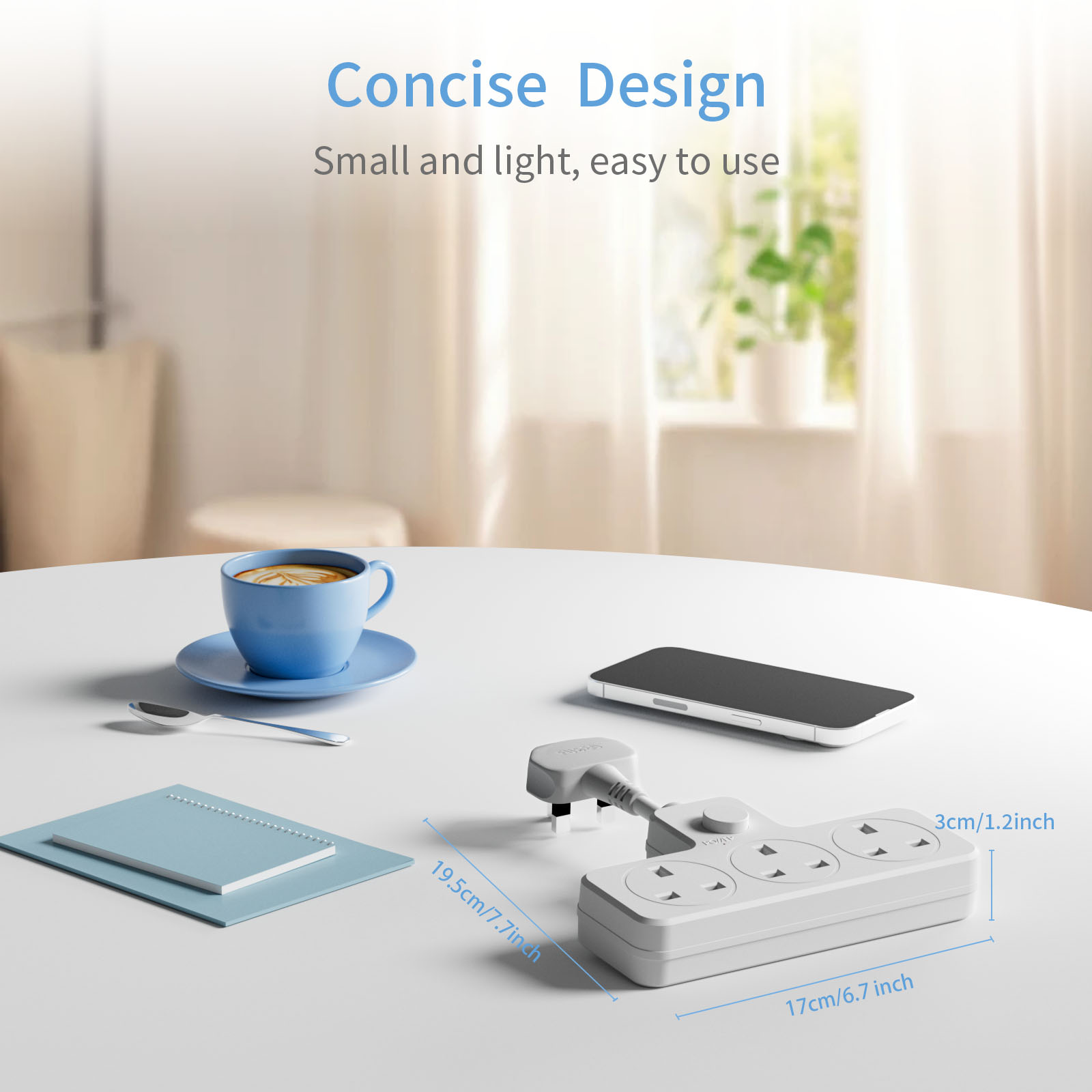 UK Power Plug Wall Outlet 13A  – Outdoor Power Strip recenzja i cena