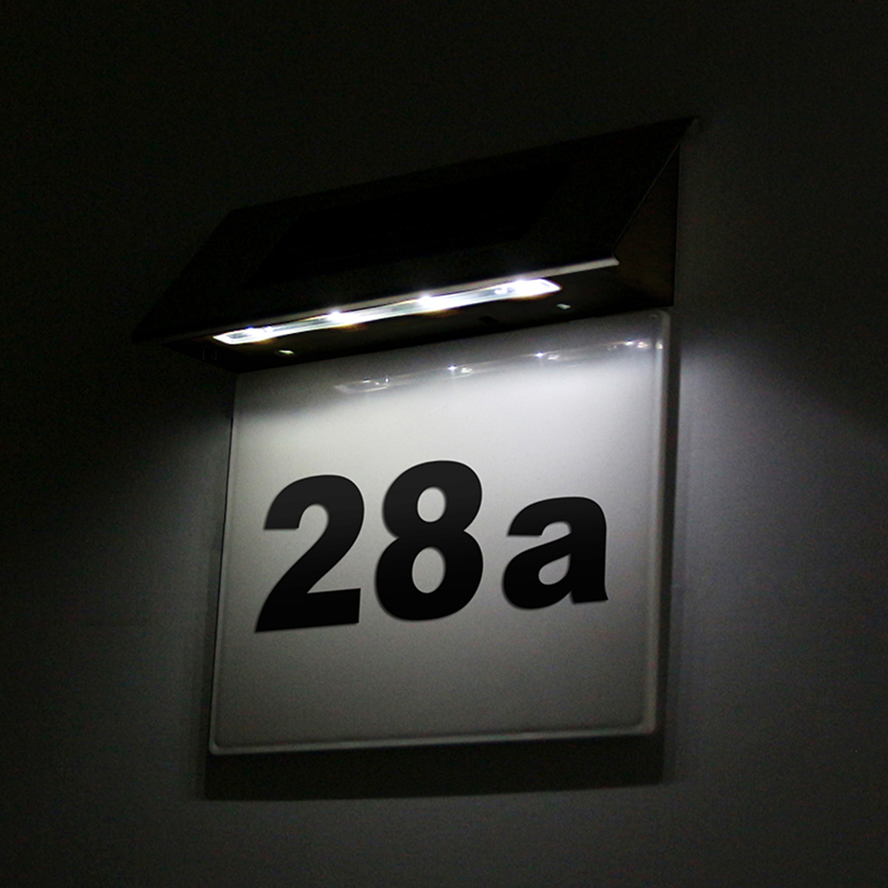 Lampa ścienna LED zasilana ene – Outdoor Power Number recenzja i cena
