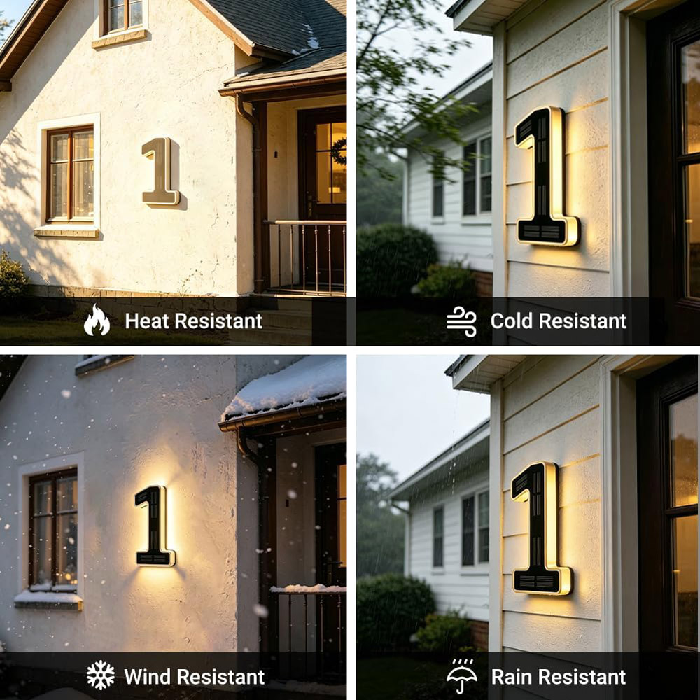 12CM Solarna lampka z numerem  – Outdoor Power Number recenzja i cena