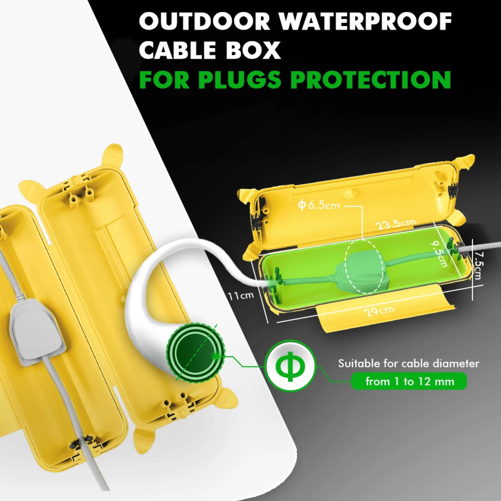 Obudowa na kabel przedłużający – Outdoor Power Strip recenzja i cena