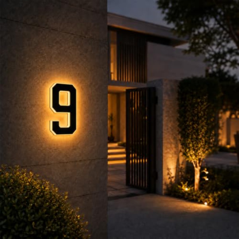 Solarna lampka LED do oświetle – Outdoor Power Number recenzja i cena