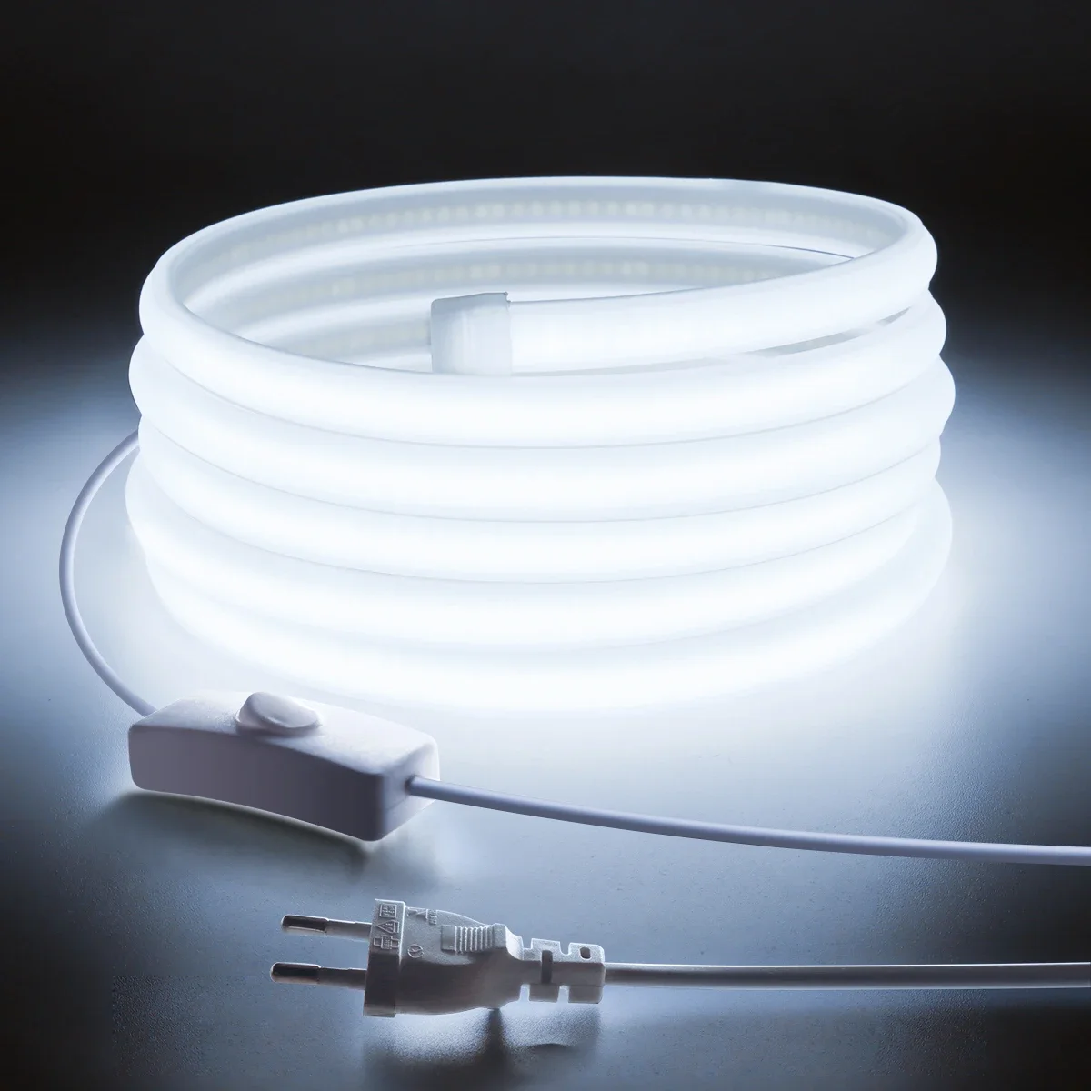 Taśma LED COB 110V 220V Super  – Outdoor Power Strip recenzja i cena