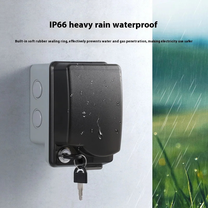 Wodoodporne gniazdo zewnętrzne – Outdoor Power Socket With Lock recenzja i cena