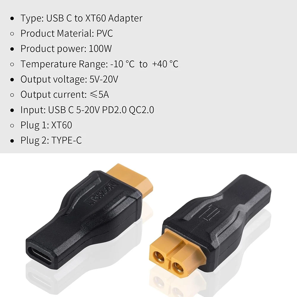 Adapter USB C na XT60 Konwerte – Outdoor Power Adapter Usb C recenzja i cena