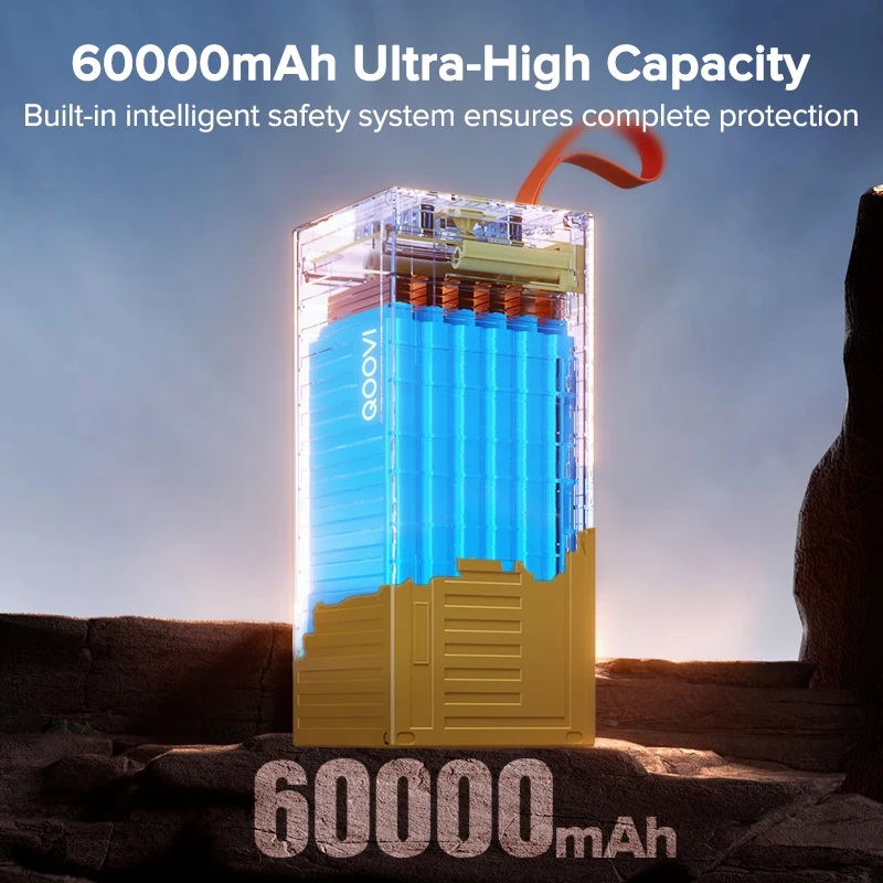 QOOVI 60000mAh Power Bank 22.5 – Outdoor Power Adapter Usb C recenzja i cena