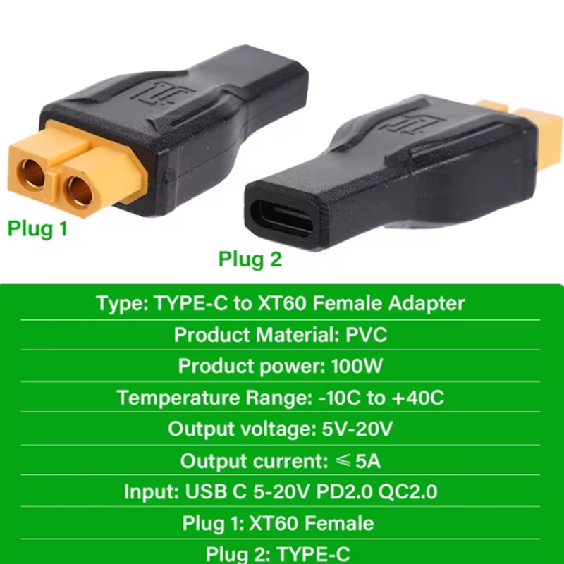 Adapter USB-C typu C na XT60 ż – Outdoor Power Adapter Usb C recenzja i cena